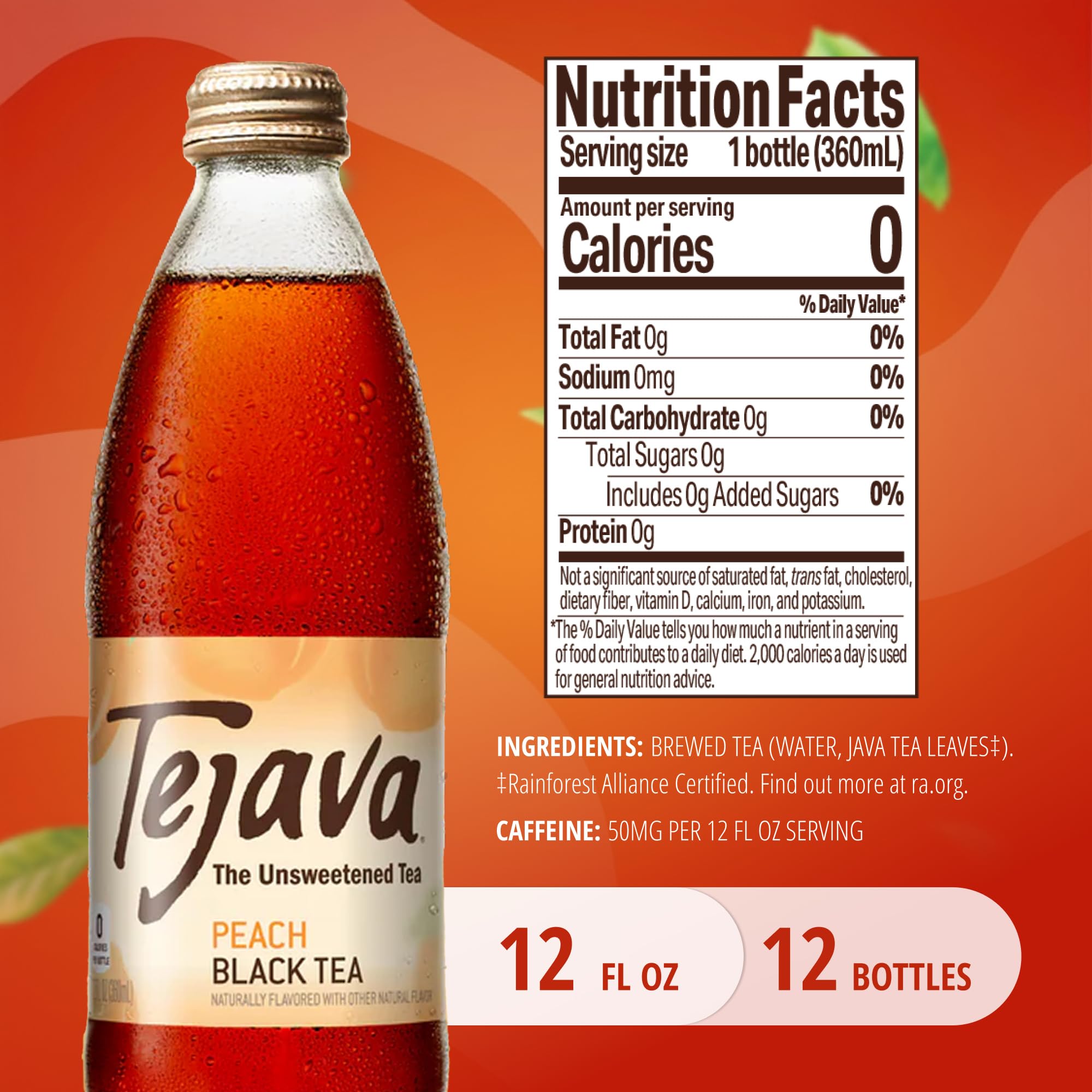 Tejava primer plano de etiqueta que destaca origen y certificación