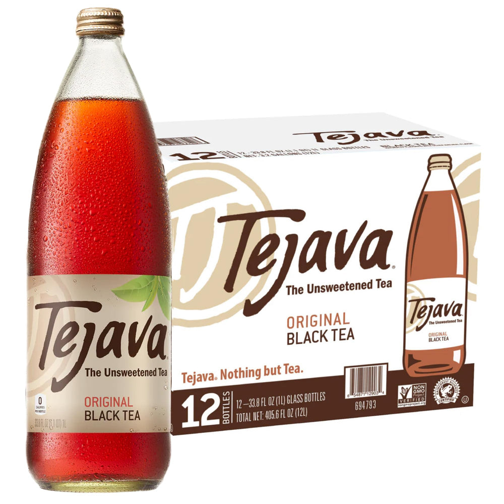 Tejava botella frontal 1 litro mostrando diseño premium y sabor auténtico