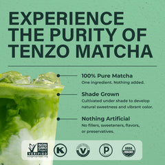 Batido verde con Tenzo Tea para aporte antioxidante y color vibrante