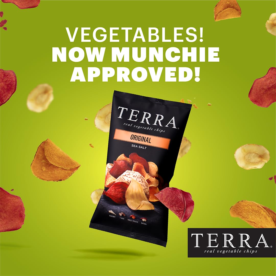 Terra chips servidas en mesa de evento como opción de snack