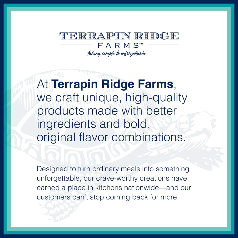 terrapin ridge comparación de tamaño con manos para referencia y porción