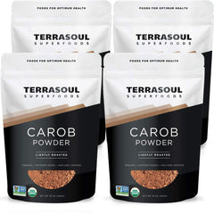 Terrasoul Superfoods paquete frontal mostrando tamaño y marca, ahorro por unidad