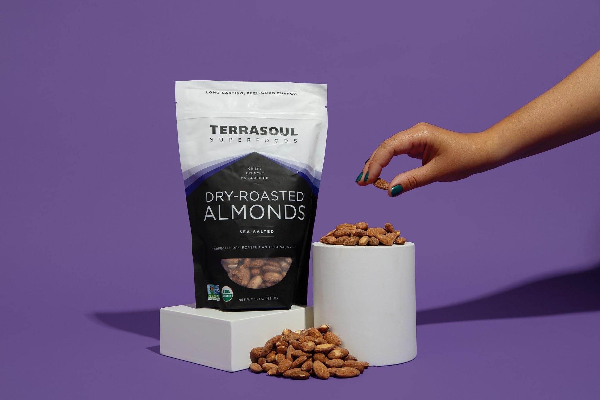 Terrasoul Superfoods etiqueta con información de ingredientes orgánicos