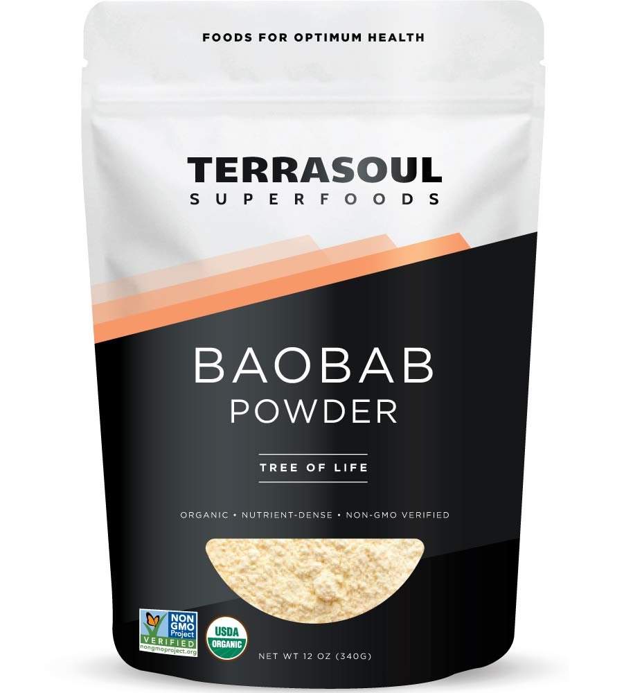 Terrasoul Superfoods frente del empaque mostrando 12 oz y beneficios