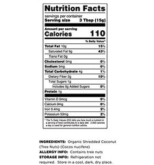 Terrasoul Superfoods textura fina del coco rallado para mejor mezcla en recetas