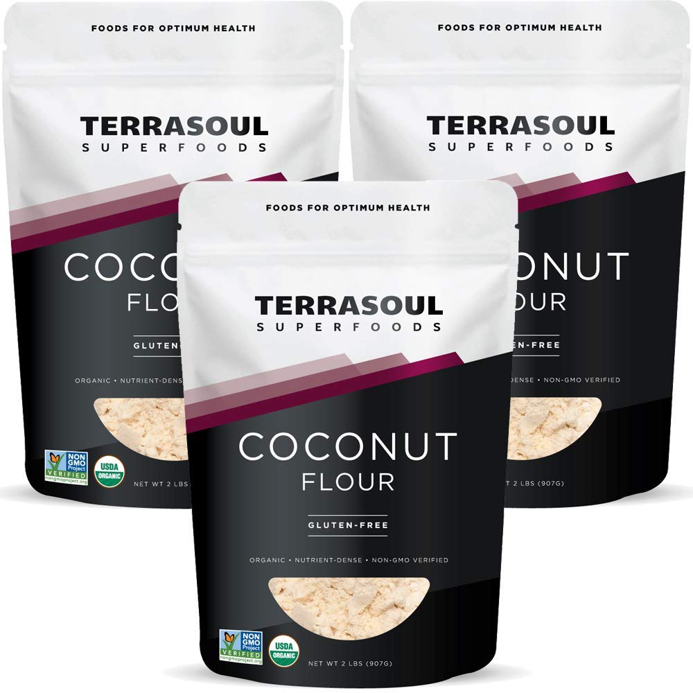 Terrasoul Superfoods empaque frontal mostrando 3 paquetes y beneficios