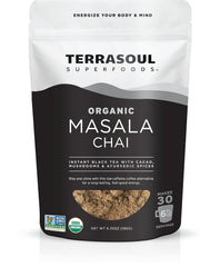 Terrasoul Superfoods envase frontal mostrando la marca y beneficios