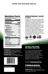 Terrasoul Superfoods textura del polvo fino para mezcla rápida