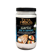 TETA FOODS Toum frasco 12 oz vista frontal mostrando etiqueta clara y tamaño