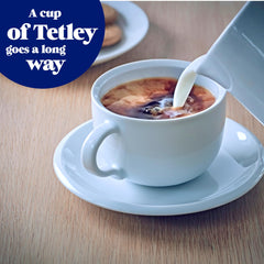 Tetley taza con té negro servido, Tetley resalta sabor fuerte