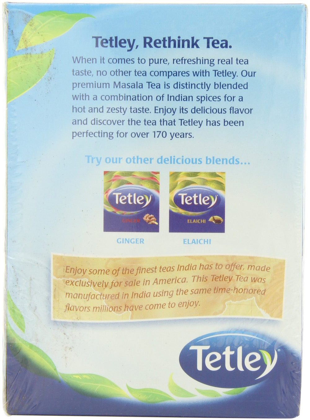Tetley masala taza servida con vapor — Tetley aporta aroma y calidez inmediata