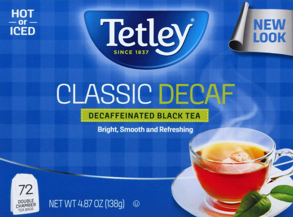 Tetley té helado en vaso con hielo perfecto para refrescar