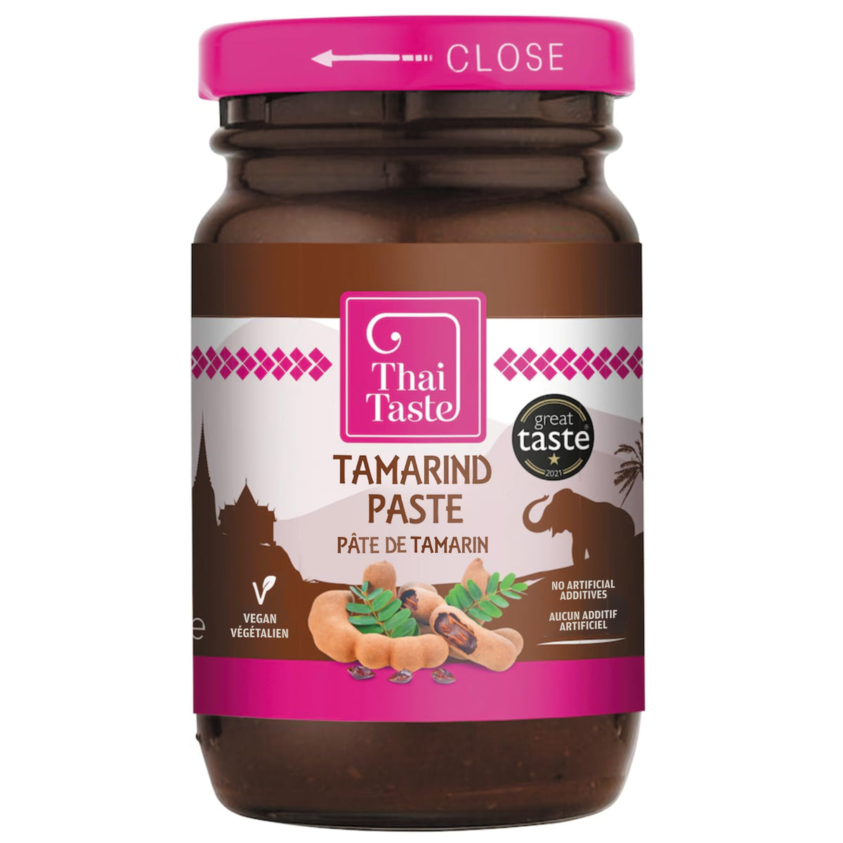 Thai Taste pasta de tamarindo vista frontal con etiqueta clara y uso inmediato