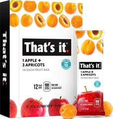 That’s it. paquete frontal de Apple + Apricot mostrando presentación y portabilidad