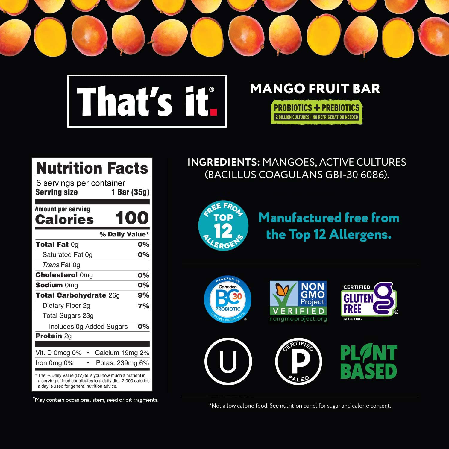 That's it. etiqueta nutricional y probióticos visibles para información clara