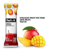 That's It barra manzana y mango textura cercana que evidencia masticabilidad y fruta real