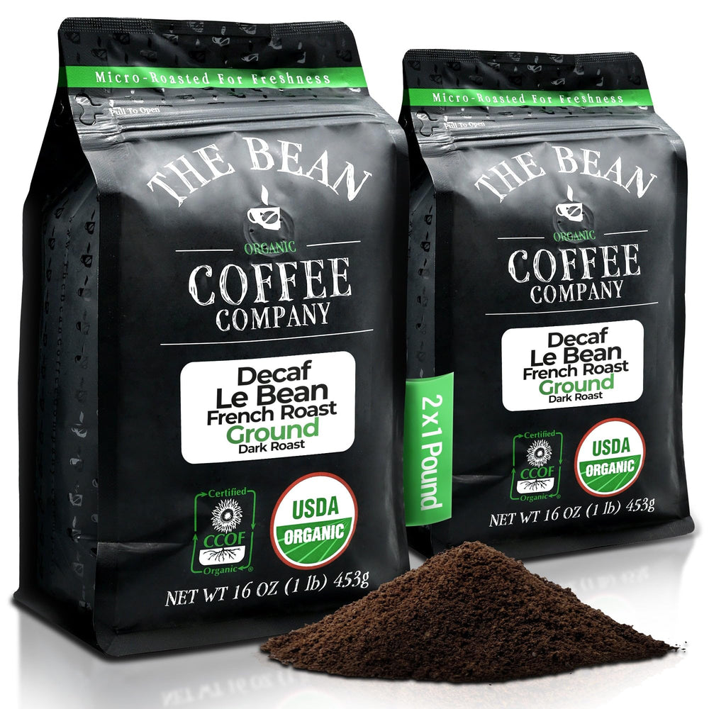 The Bean empaque frontal 2x1lb con información y frescura
