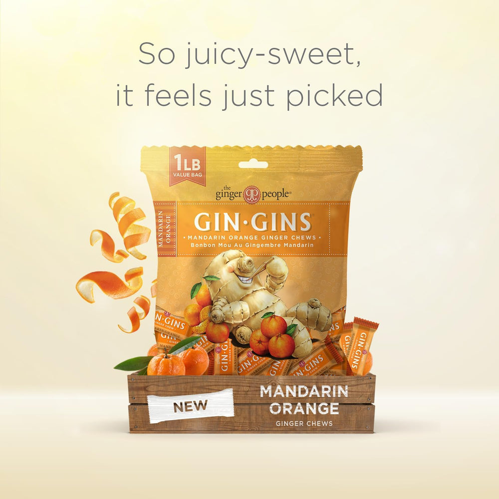 The Ginger People primer plano textura del caramelo masticable que destaca jengibre real y aspecto natural