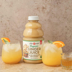 The Ginger People comparación de tamaño 32 fl oz para referencia del usuario