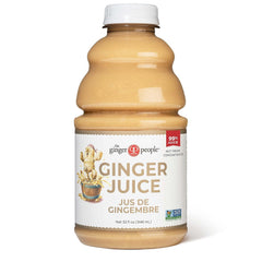 The Ginger People textura del jugo enfatizando color y pureza