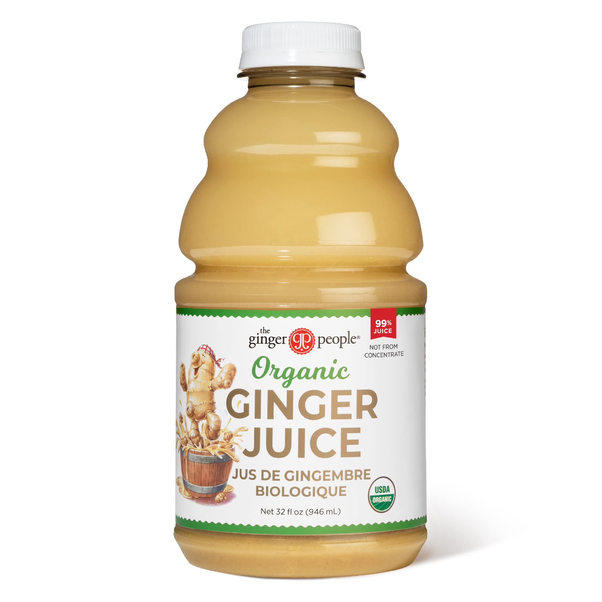 The Ginger People botella frontal mostrando contenido puro y práctico