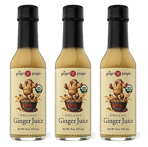The Ginger People botella frontal con jugo de jengibre, práctico y aromático