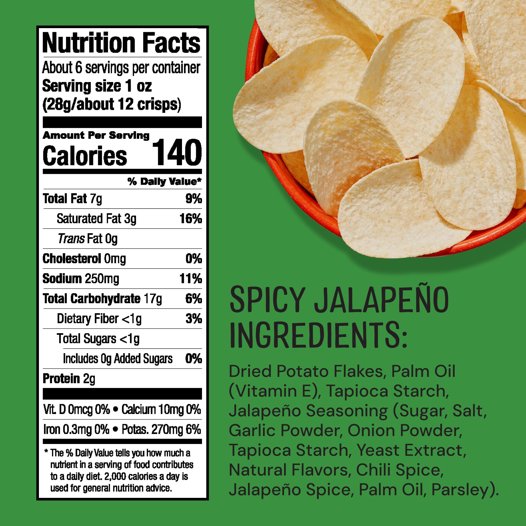 The Good Crisp Company lata abierta con patatas servidas, ideal para compartir en reuniones