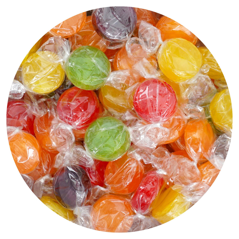 THE HAMPTON CANDY COMPANY bolsa frontal mostrando variedad y cantidad