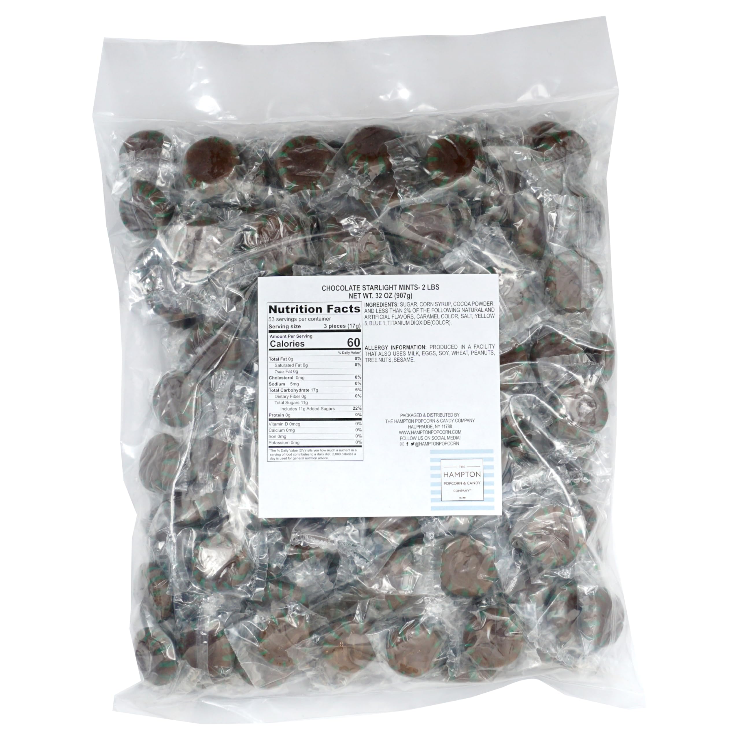 THE HAMPTON CANDY COMPANY primer plano de textura de chocolate con brillo atractivo