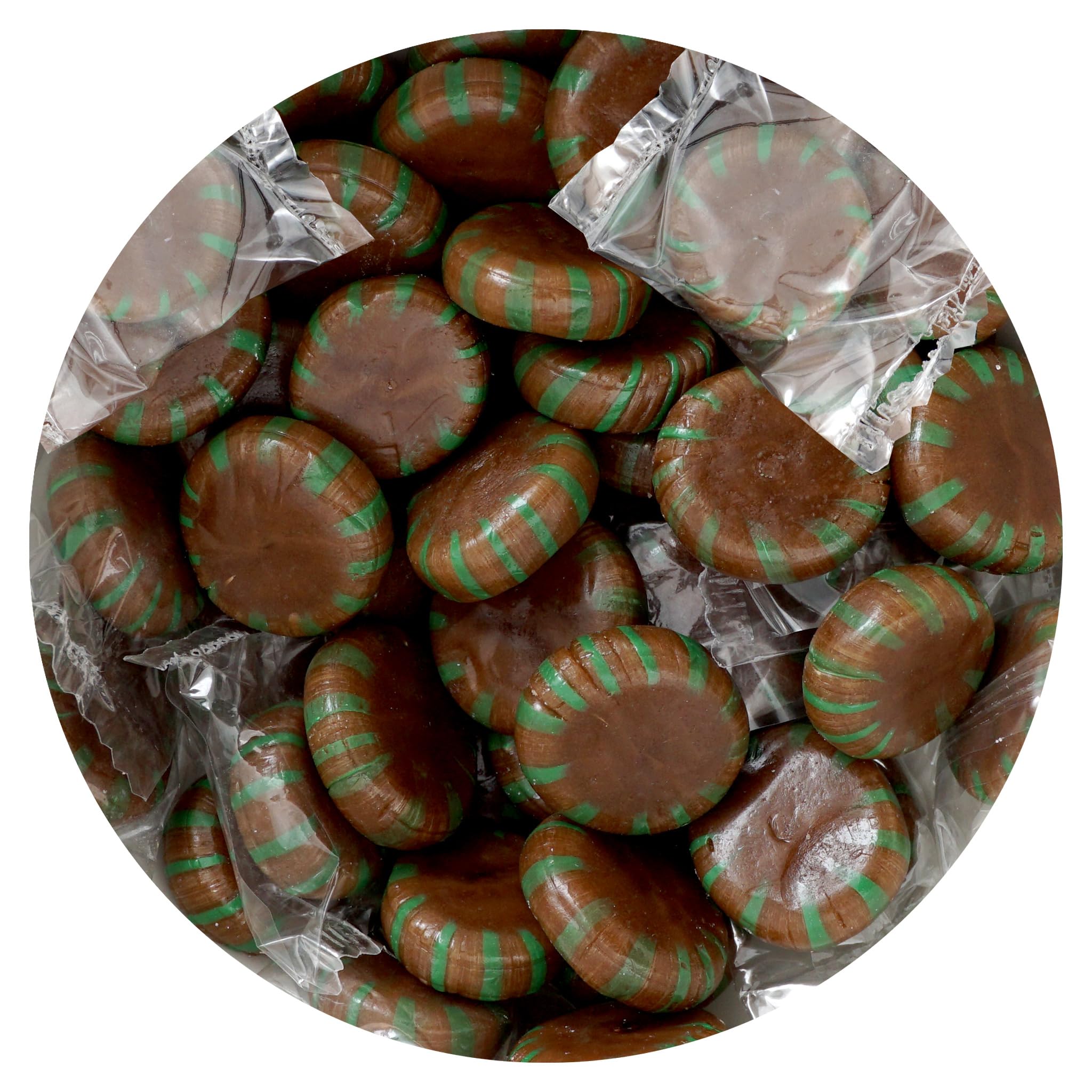 THE HAMPTON CANDY COMPANY bolsa frontal de Chocolate Starlight menta, ideal para eventos