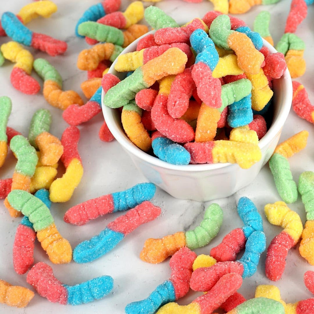 THE HAMPTON CANDY COMPANY gominolas en plato de fiesta, colores llamativos