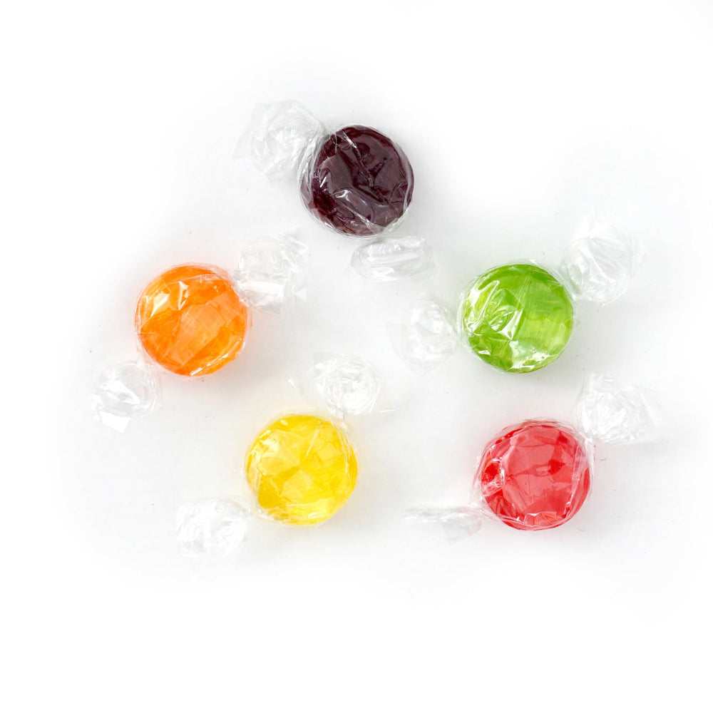 THE HAMPTON CANDY COMPANY etiqueta con información y fecha de caducidad