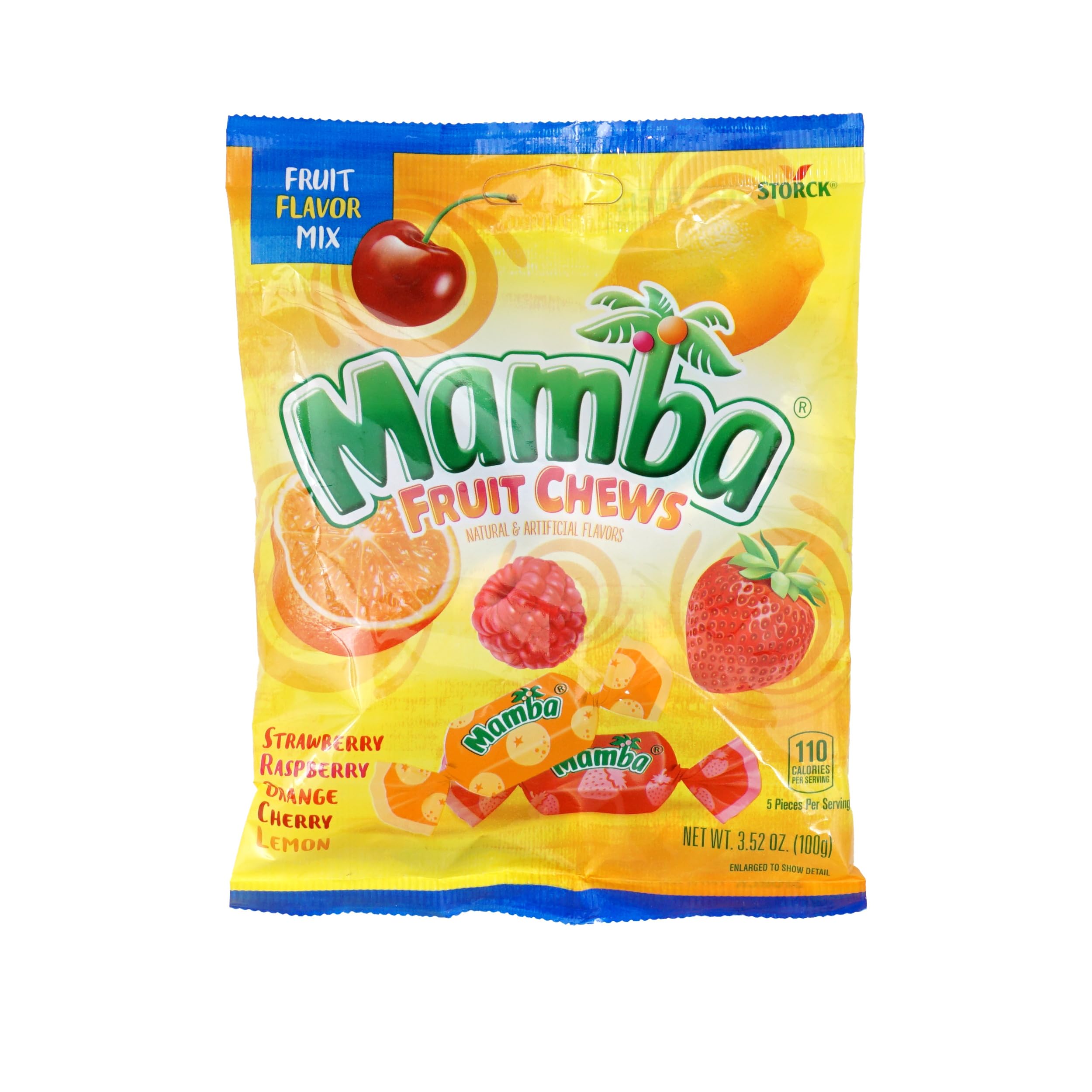 THE HAMPTON CANDY COMPANY tamaño comparado en mano para referencia de porción