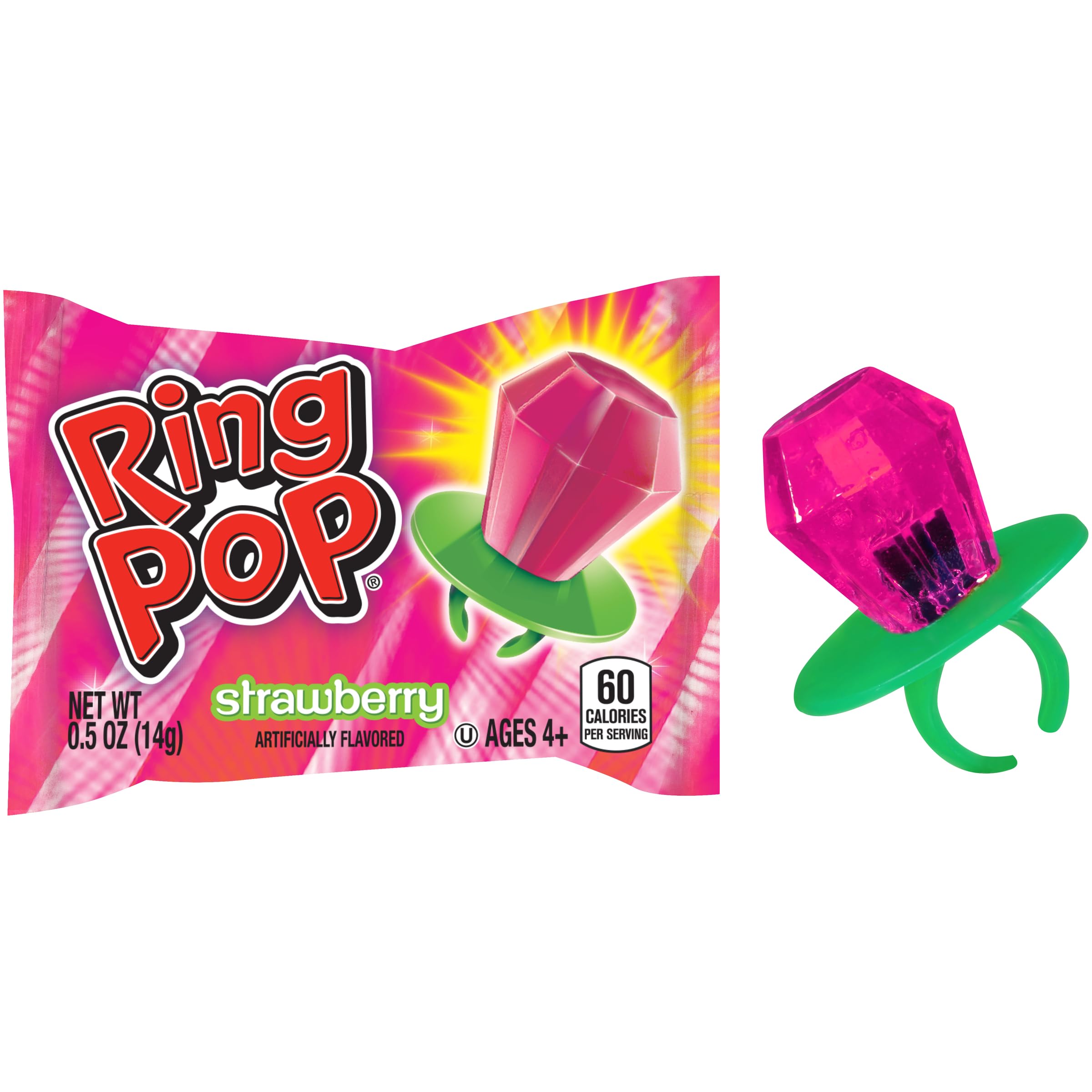 THE HAMPTON CANDY COMPANY mano sosteniendo piruleta anillo, cómodo y llamativo para niños