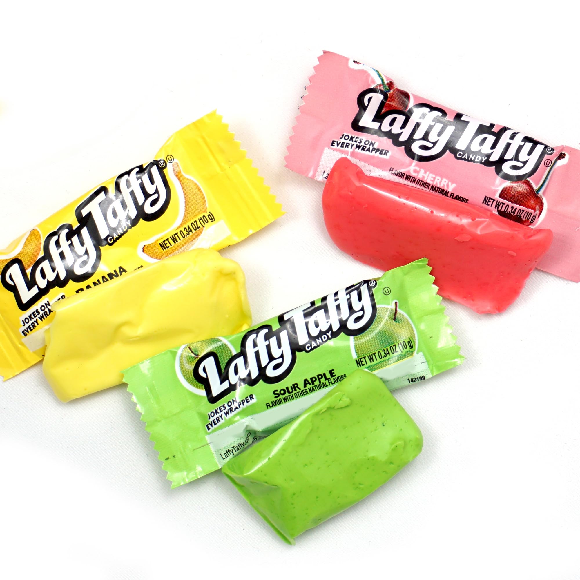 The Hampton Popcorn Company primer plano textura masticable de Laffy Taffy para apreciar suavidad
