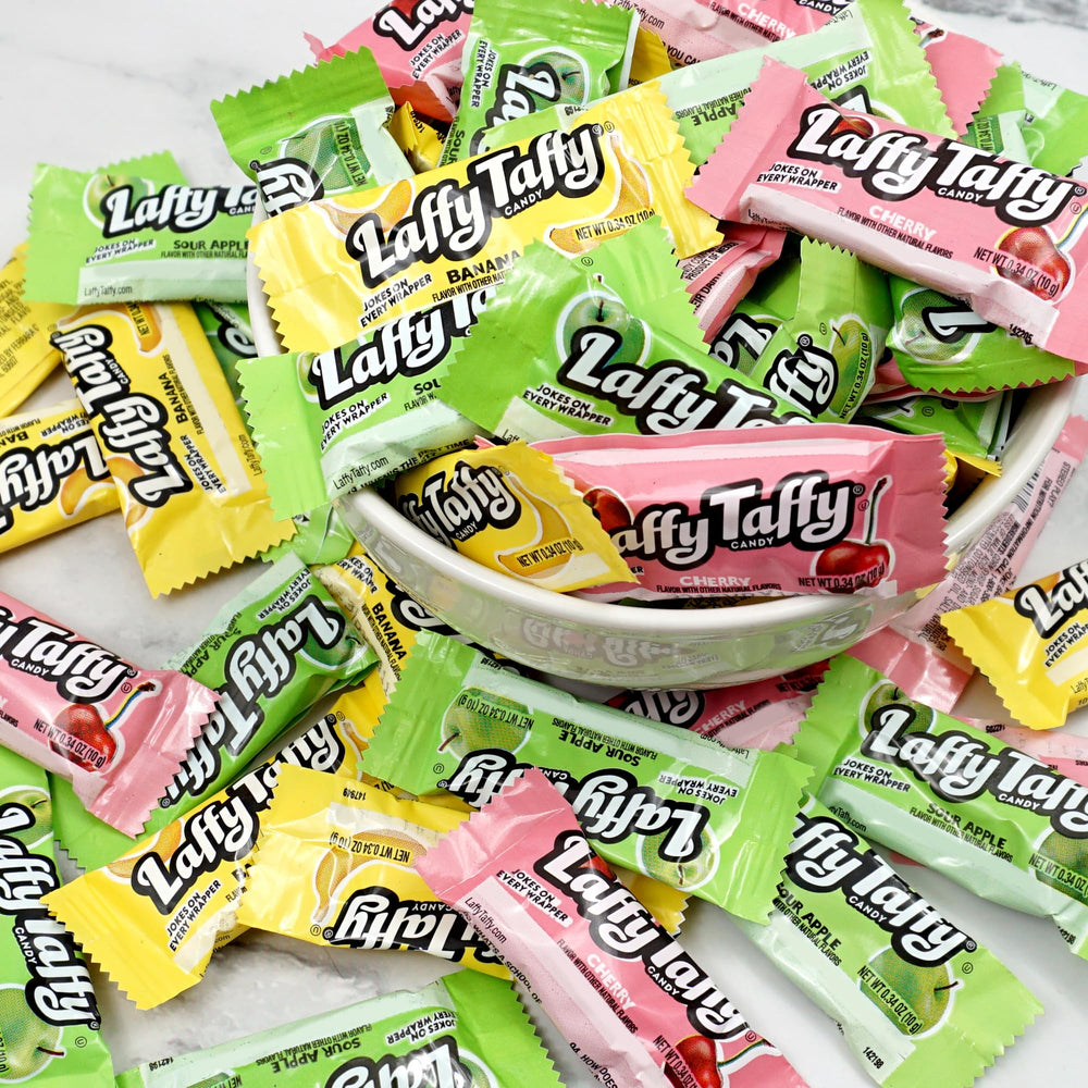 The Hampton Popcorn Company Laffy Taffy en mesa de fiesta fácil de servir y compartir