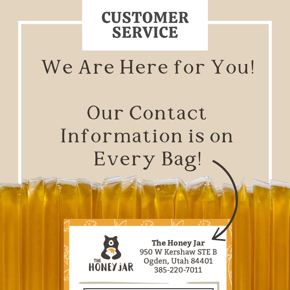 The Honey Jar etiqueta con origen Ogden Utah resaltando procedencia local