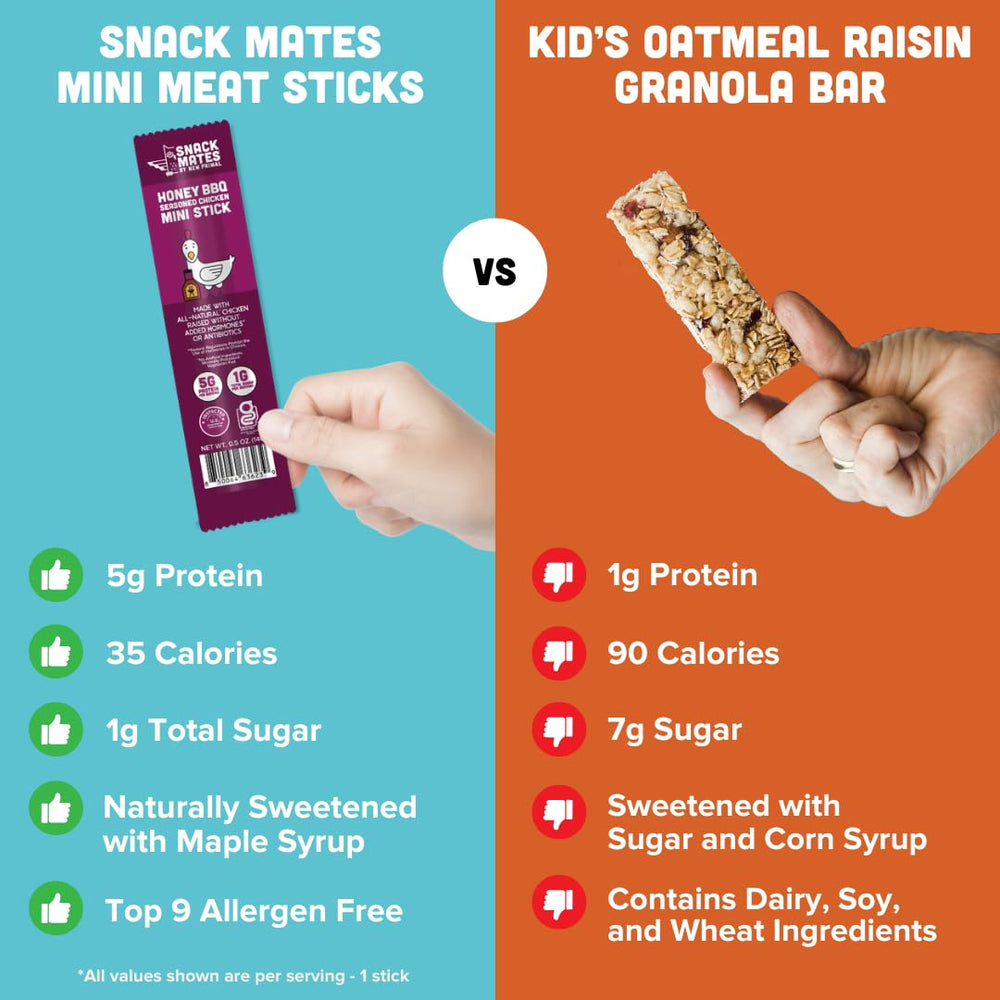 The New Primal palitos en lonchera infantil, snack saludable y listo