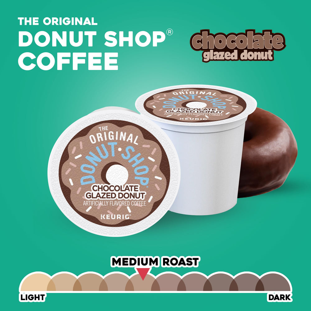 The Original Donut Shop cápsula abierta con café molido, frescura y aroma conservados