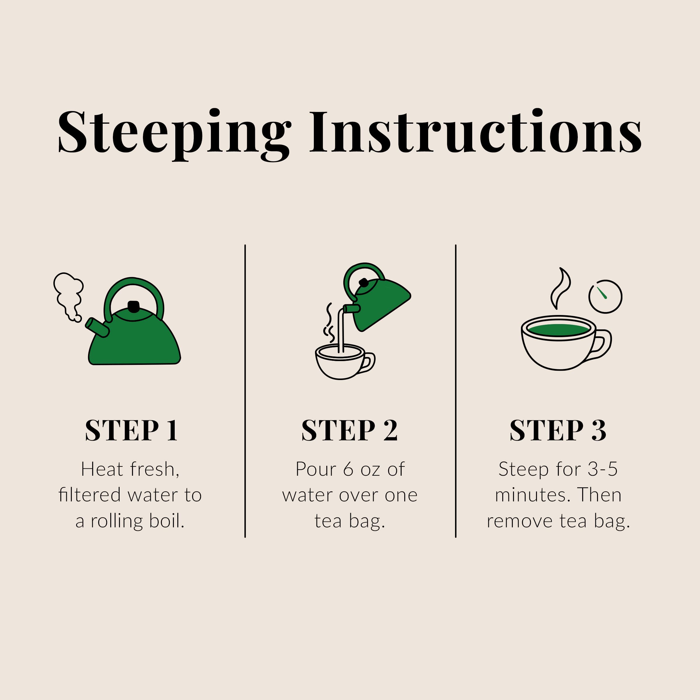 The Republic of Tea etiqueta de ingredientes legible, transparencia y sin gluten