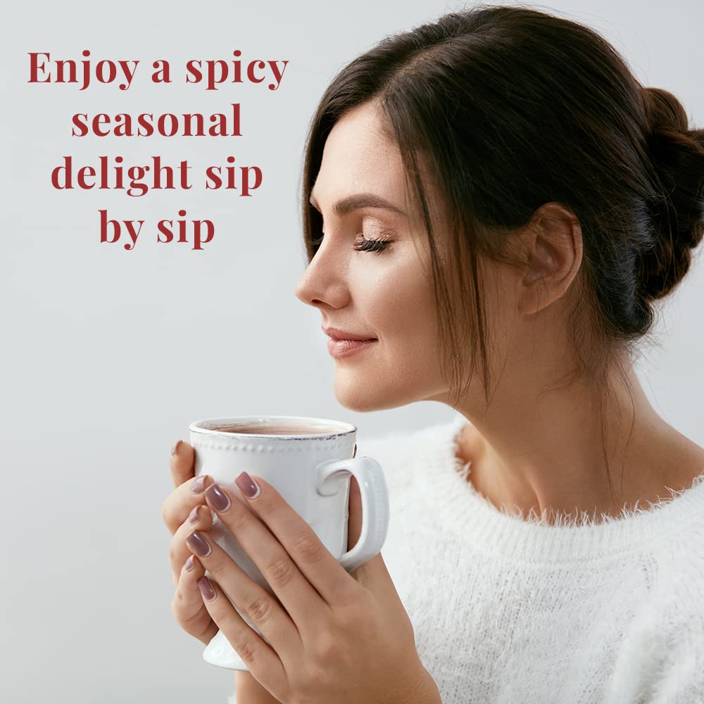 The Republic of Tea comparación de bolsitas con una taza para ver tamaño y cantidad por caja