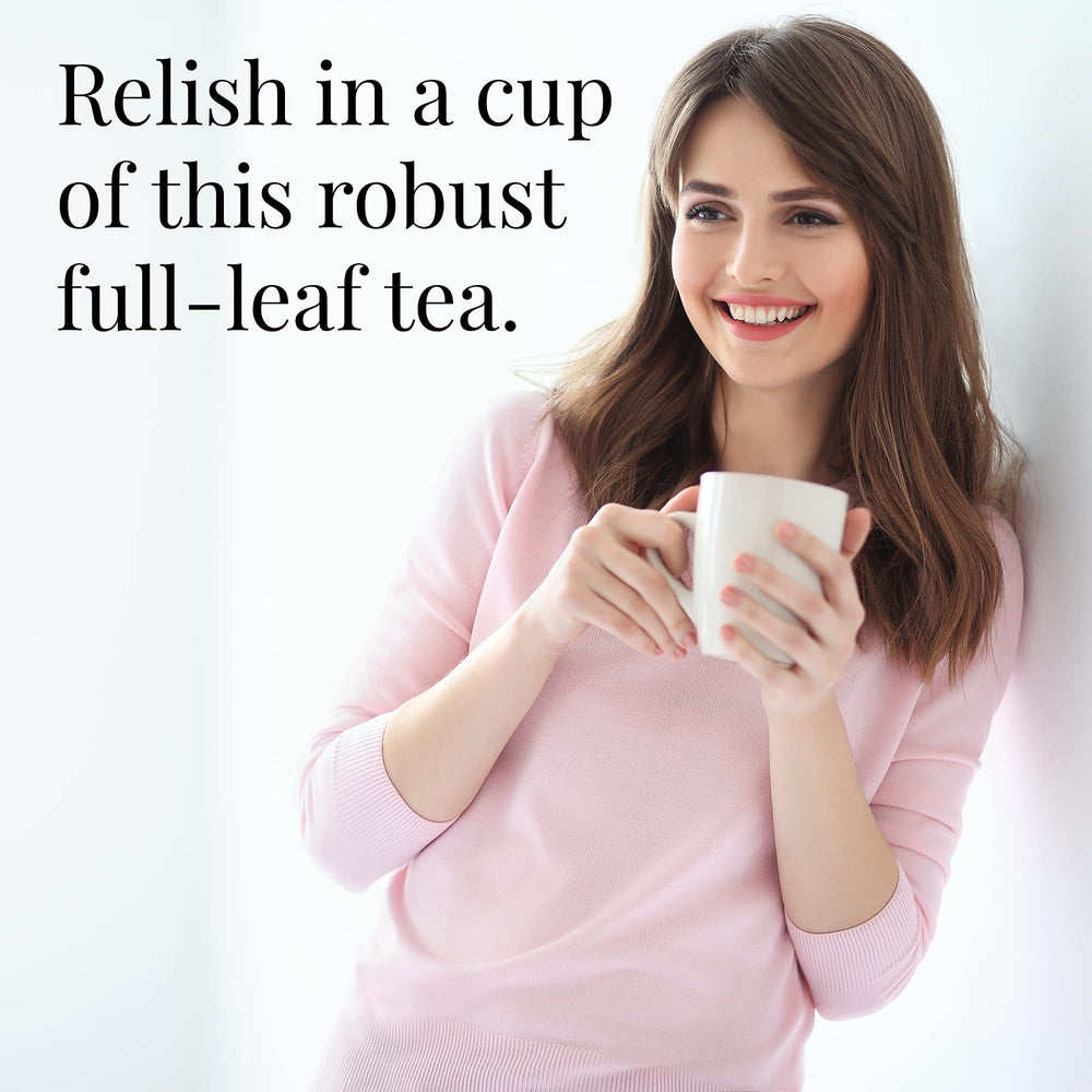 The Republic of Tea primer plano de hojas enteras con aroma rico