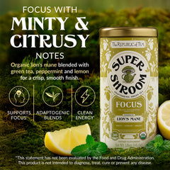 The Republic of Tea hojas de té verde orgánico y aspecto fresco