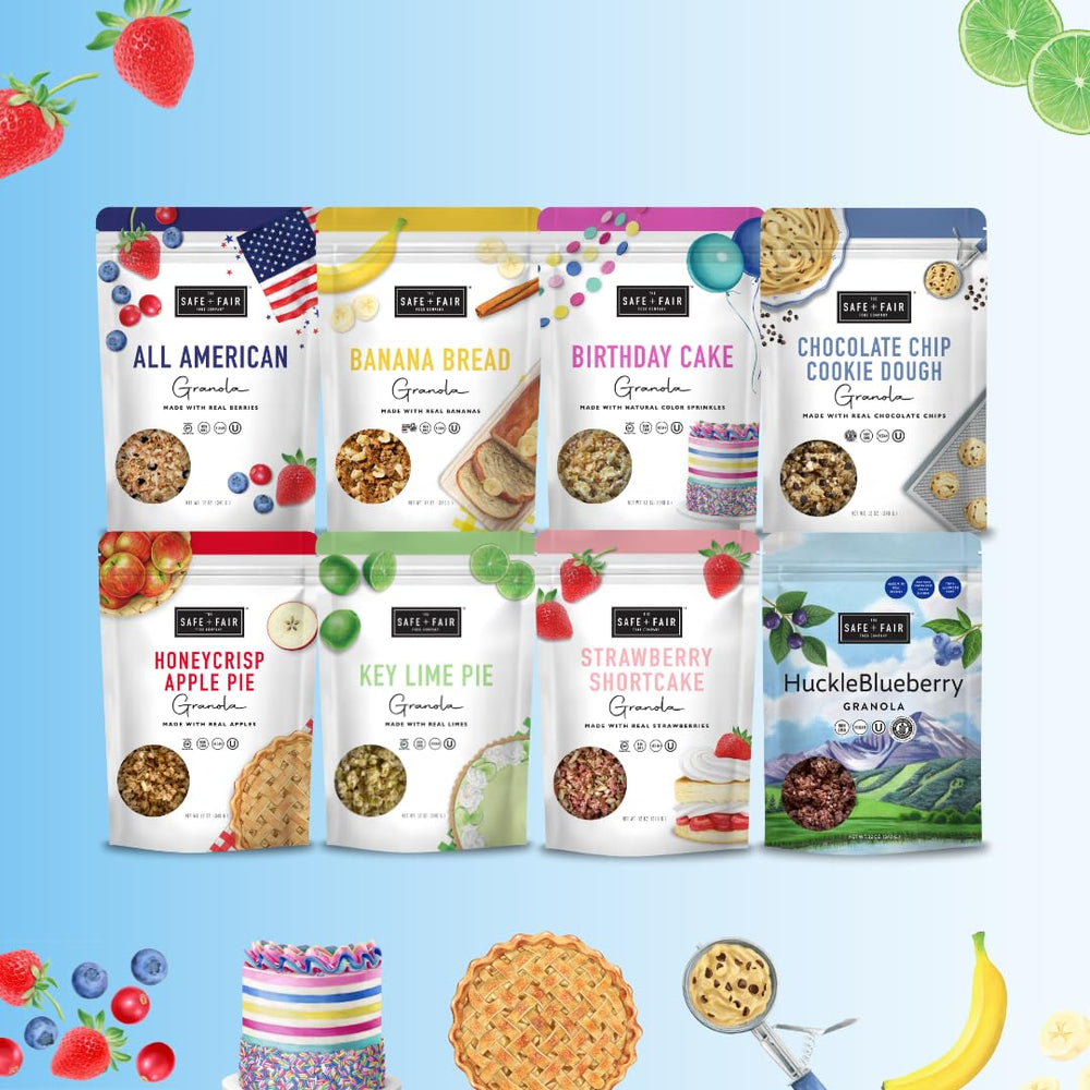 The Safe + Fair Food Company desayuno familiar con granola y fruta fresca