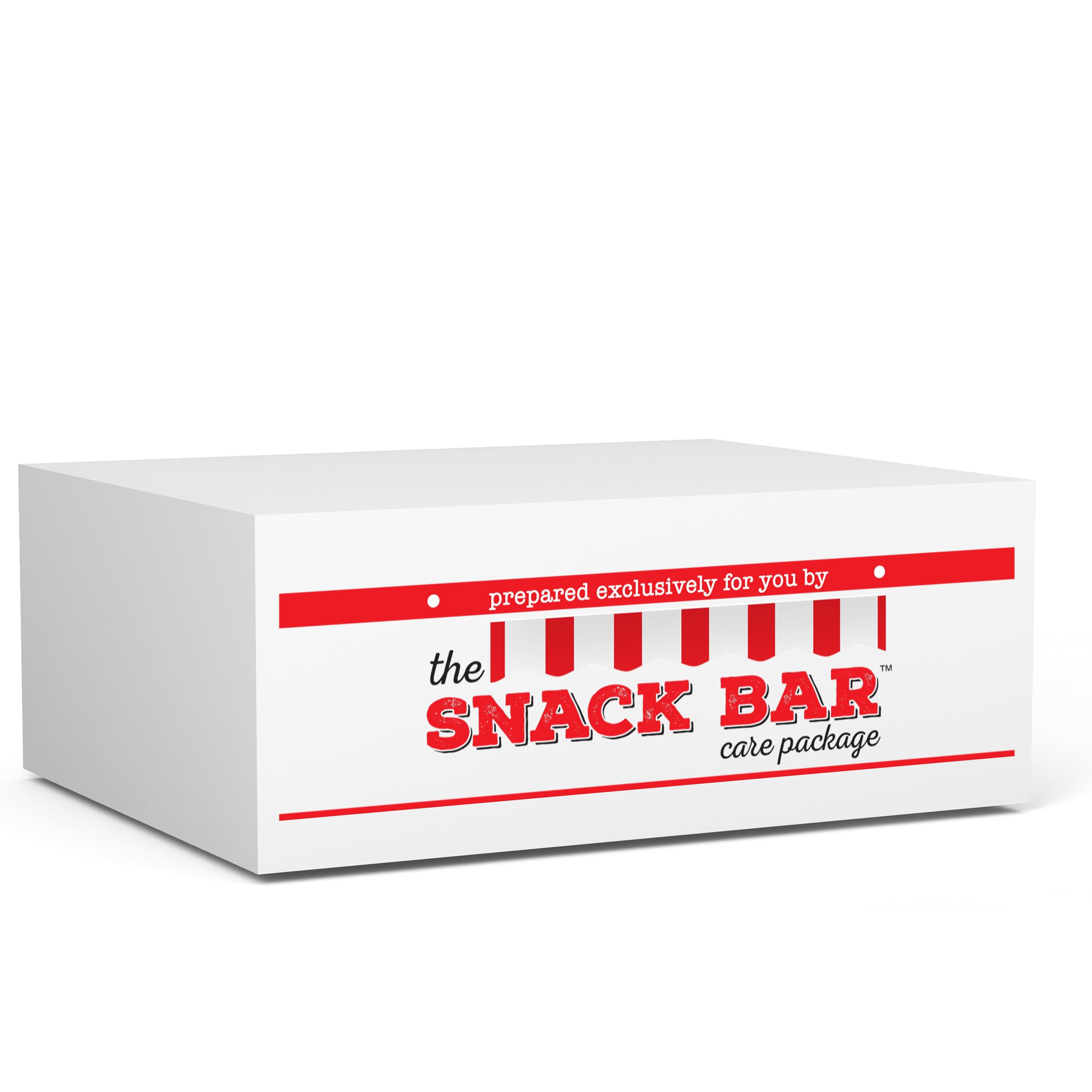The Snack Bar primer plano de texturas de snack y empaques individuales mostrando frescura