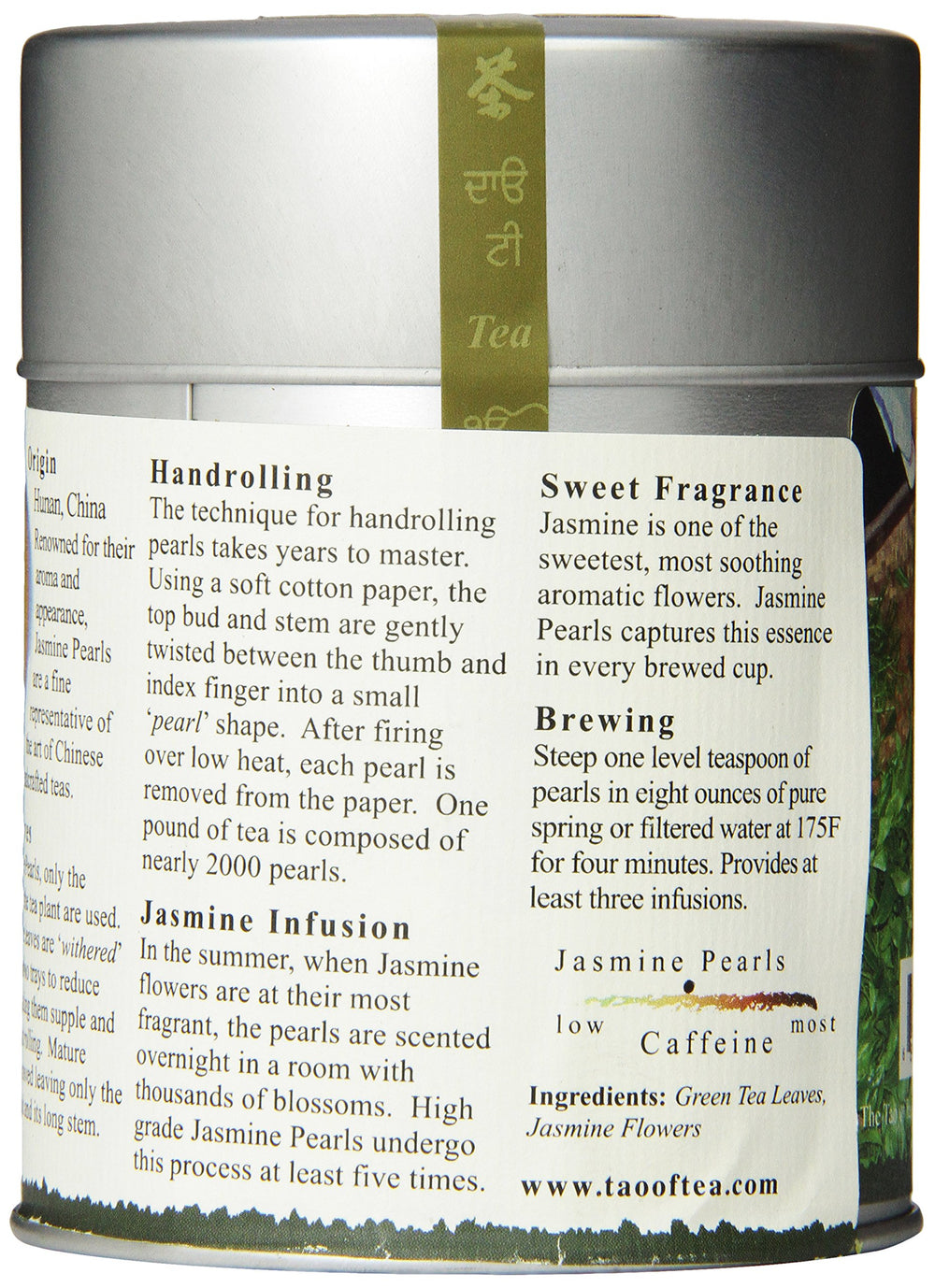 The Tao of Tea taza con infusión y color verde claro beneficios aromáticos