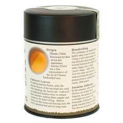 The Tao of Tea primer plano de perlas enrolladas y textura delicada