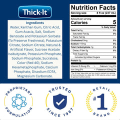 Thick-It botella abierta lista para beber, conveniente y resellable