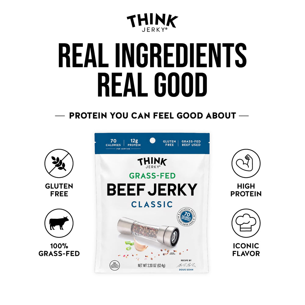 Think Jerky en mochila listo para llevar durante actividades al aire libre