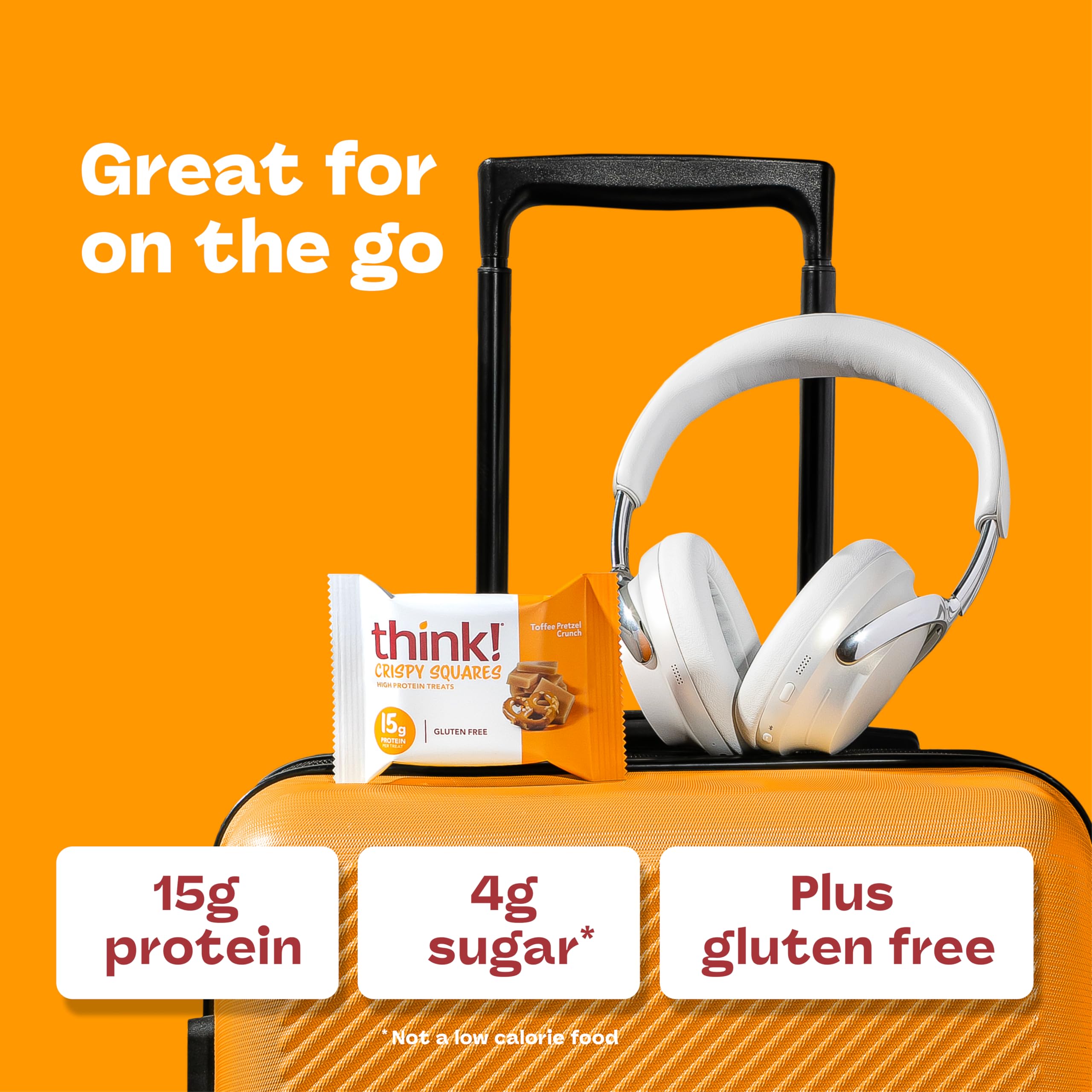 think! escena lifestyle persona disfrutando snack tras entrenamiento